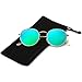 LKEYE Small Unisex Classic Vintage Round Mirror Lens Polarized Sunglasses LK1702 3447