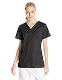 Cherokee Women's WW Flex V-Neck Scrub Top, Black, XX-Large