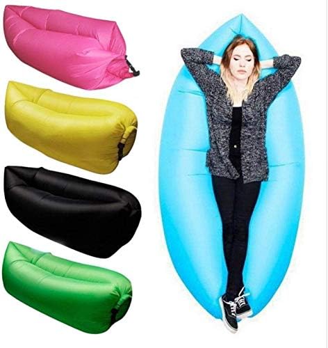FINIVIVA SHOPISTORE Inflatable Nylon Fabric Air Lazy Sofa (Multicolour)