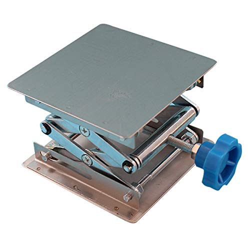 Stainless Steel Lab Jack Stand Table Lift Laboratory Mini Scissor Lift