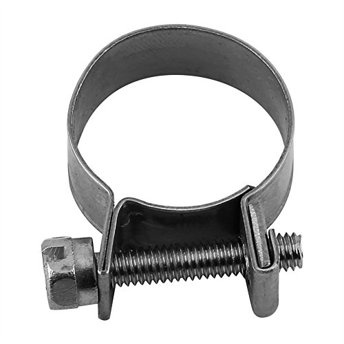 10pcs Sanitary Mini Fuel Line Pipe Hose Clamp Clip 304 Stainless Steel Heavy Duty(14-16Mm )