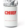 Chief Spin-On Filter Assembly - Hydraulic Oil Filter with indicator port, 25 GPM, 250 PSI, 3/4" NPTF Port, 1"-12 Thread - 10 Micron Filter, 226006