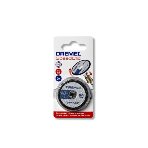 Dremel SC476 EZ SpeedClic Kunststoff-Trennscheiben, ZubehÃ¶rsatz fÃ¼r Multifunktionswerkzeug mit 5 Trennscheiben 38 mm zum Schneiden von Kunststoffen aller Art – Bild 3