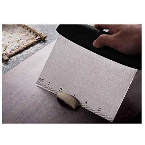 Stainless Steel Metal Griddle Scraper Chopper, Quick & Easy Multi-use Dough Scraper, Dough Cutter & Pastry Scraper. Multifunctional kitchen appliances. by JSDOIN