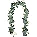 Outgeek 6.5' Long Artificial Eucalyptus and Peony Flower Vine Hanging Greenery Eucalyptus Garland Artificial Plants Ivy Home Wedding Decorations Indoor Outdoor