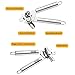 Kebley Stainless Steel Can Opener Manual Food-safe Good Gripswith Built-in Bottle Opener, T01, Silver