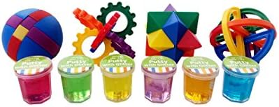 Kids Mini Glitter Slime Putty and Puzzle Ball Party Favor Set - (60 Count)