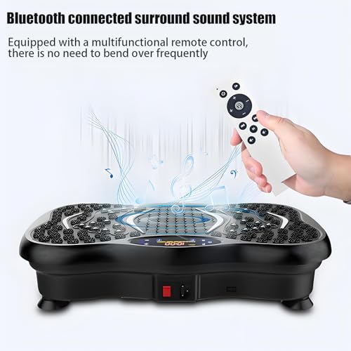 ALISMAEEL Vibration Plate Fitness Platform Exercise Machine Vibrating Lymphatic Drainage Shaking Full Body Shaker Workout Vibrate Stand Shake Board Sport Gym for Weight Loss Fat Burner for Women Men