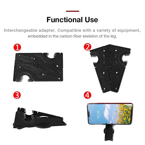 S WIDEN ELECTRIC Folding Stand for Phone, Phone Holder Desk Adjustable, Phone Tablet Stand, Universal Portable Pocket-Sized Plastic Phone Desktop Holder Mount, Three-Legged Bracket Card-Type Stand - Thumbnail 6