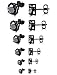 LOYALLOOK 6 Pairs Stainless Steel Earrings Packs Studs Zirconia for Men Women 3-8mm Nickel Free Black …