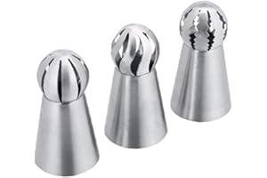 3pcs Russian Ball Piping Tips Flower Frosting Tips Bakes Flower-Nozzles-Big-Cupcake Decorated Kit Fashion Processing