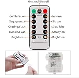 Lezonic Fairy Lights Battery 2Pack 13M 120LED Copper Wire IP65 8 Modes view 6