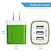 USB Charging Block, 3.1A 3 Ports USB Wall Charger Adapter Fast Charging Plug Cube for iPhone, iPad Pro Air Mini, LG, Samsung Galaxy Cell Phone Box Base USB AC Power Adapter Cargador Carro Brick Plug