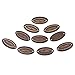 Souarts Brown Handmade Tag label Wooden Button Connector Sew Scrapbooking Craft Pack of 50pcs