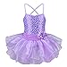 TFJH E Little Girls' Sequin Ballet Tutu Dress Kids Flower Strap Athletic Leotard 2-8 Years