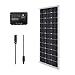 Renogy 100 Watts 12 Volts Monocrystalline Solar Panel Bundle Kit with 30A Negative ground Charge Controller+9in MC4 Adaptor Kit