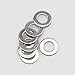 Sutemribor M3x6mmx0.5mm Stainless Steel Flat Washer, 100 Pieces