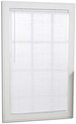 Project Source 1-in Cordless White Mini-Blinds (Common: 23-in; Actual: 22.5-in x 64-in)