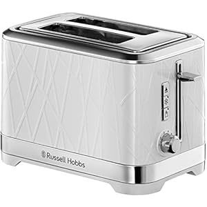 Russell-Hobbs-28090-Structure-Toaster-2-Slice-Contemporary-Design-Featuring-Lift-and-Look-with-Frozen-Cancel-and-Reheat-Settings-White Russell Hobbs 28090 Structure Toaster, 2 Slice - Contemporary Design Featuring Lift and Look with Frozen, Cancel and…