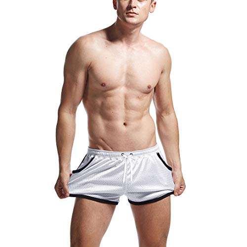 AIMPACT Heren Mesh Running Shorts Split Athletic Gym Shorts met Liner - Image 4