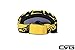 CRG Sports Motocross ATV Dirt Bike Off Road Racing Goggles T815-27-5A T815-27-5A Multi-color lens, yellow frame with black stripe