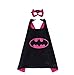 WT&C Superhero Dress Up Costumes Satin Capes with Masks For Girls (Set of 4)