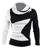 Jeansian Men's Slim Fit Long Sleeves Casual Shirts Pullover Sweater
