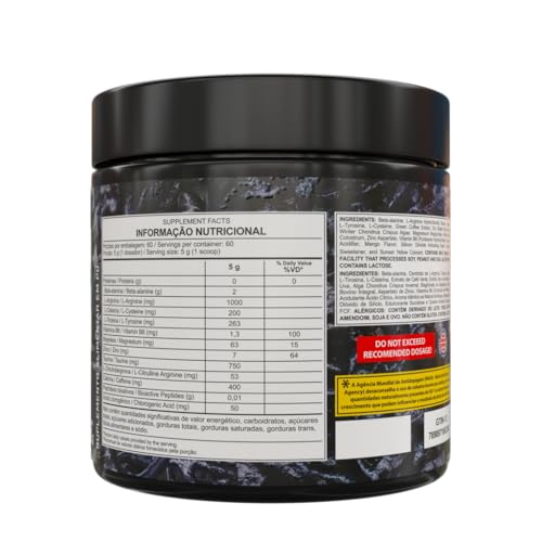 Pré-Workout Venom Underground Pré-Treino 300G Dark Lab (300g, Mango Loko)