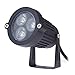 Lemonbest 2 pcs Outdoor Water-resistant Red LED Landscape Lamp Garden Wall Yard Path Steps Lawn Lighting Decorative Spot Light Red, AC 100~245V Spiked stand