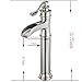 BWE Vessel Sink Faucet Waterfall Brushed Nickel Bathroom Commercial Vanity Sink Faucets with Supply Lines Combo Single Handle Bath Basin Bowl Centerset Sink Lavatory Tall Mixer Tap