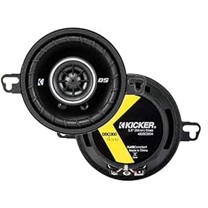KICKER 43DSC3504 3-1/2-Inch 3.5-Inch 30W 2-Way Speakers DSC35 DS35 Coax (Pair)