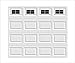 Sanfurney Magnetic Garage Door Windows Panes Faux Fake Decorative Window Decals 32 Pack for 2 car Garage Kit