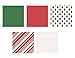 Classic Christmas Gift Wrapping Tissue Paper Set - 120 Sheets - Patterned and Solid Color
