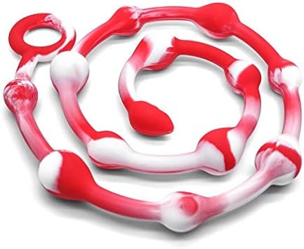 QinS 1 Meter Long Silicone Pul-ling Be-ads Pleasure Amal Plūg