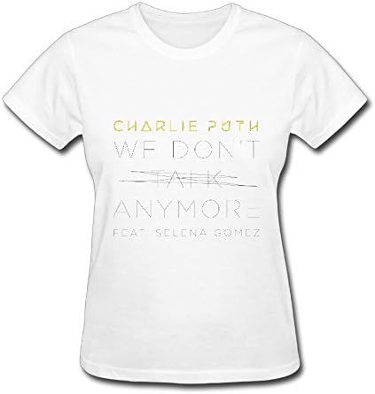 2016 Charlie Puth We Don't Talk Anymore Selena Gomez Womens T Shirt White