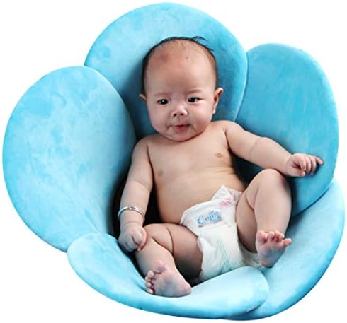 Yeying123 Infant Petal Bather Pad Floating Soft Baby Bath Pillow & Lounger Newborn Pad Tub Cushion,Blue [Energy Class A]