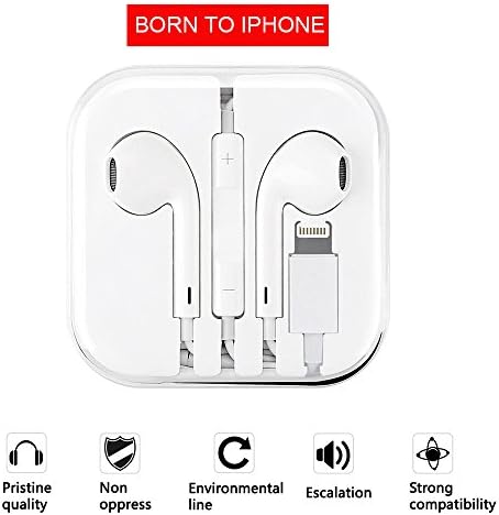 Earbuds,Iphone Earbuds,Earphones,XUYAO Earbuds lightning Connector,iphone earbuds meld, for apple earbuds iphone 7,and iphone earbuds iphone 8,iphone earbuds iphone 8 plus.