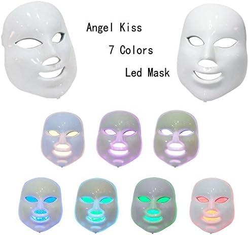 NEWEST LED Photon Therapy 3/7 Colors ( Red Blue Green )Light Treatment Facial Beauty Skin Care Rejuvenation Pototherapy Mask PDT Beauty Face Care for Home (7 color)