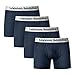 Lapasa Men’s Boxer Brief 4-Pack Underwear Cotton Stretch Wide Waistband with Open Fly M03