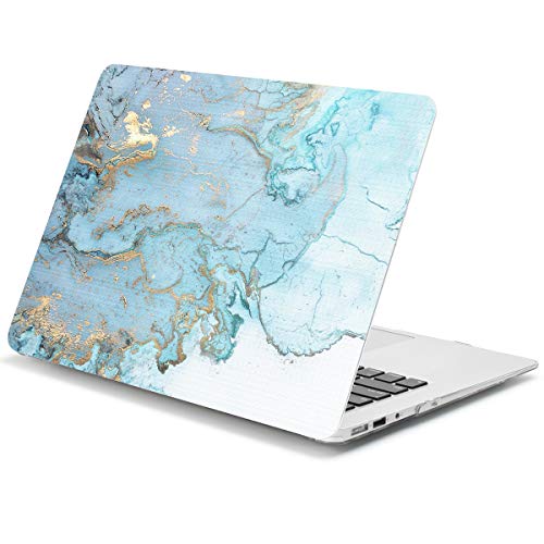 Dongke Plastic Hard Case & Keyboard Cover & Screen Protector Only Fit for MacBook Air 13 Inch Model A1466 / A1369 (2010-2017 Release), Art Pattern