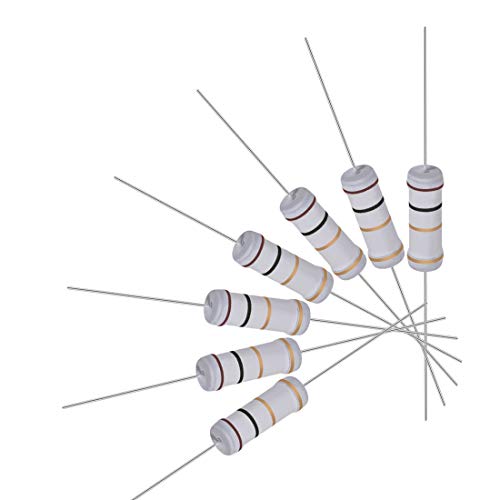 Uxcell 金属酸化膜抵抗 メタル製 フィルムレジスター アキシアルリード オーム1 5ohm 3w 注文後の変更キャンセル返品 個入 抵抗 5