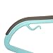 Juvale 50-Pack Flocked Hangers - Non-Slip Plastic Hangers, Thin Hangers, Non Slip Hangers, Teal - 16 x 9 Inches