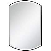 Uttermost Shield Satin Black 24" x 38" Wall Mirror