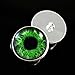 Glass Eyes for Dolls with Loops 16mm Green Iris Pupils Glass Eye Cabochons for Fantasy Art Doll Stuffed Animal Soft Sculptures or Jewelry Making Crafts Set of 2