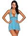 Avidlove Women Lace Halter Babydoll Lingerie Sexy See Through Strap Chemise Sleepwear with G-String