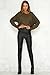 CoCo Fashion Women's 2017 Autumn Winter Lace Up Slim Knitted Sweater Pullover