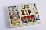 Big Set Holy Samples From Holy Land Olive Wood Cross Soil,olive Oil & Holy Incense