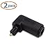 Cable Matters 2-Pack Right Angle Toslink Adapter (Toslink Extension) Male to Female