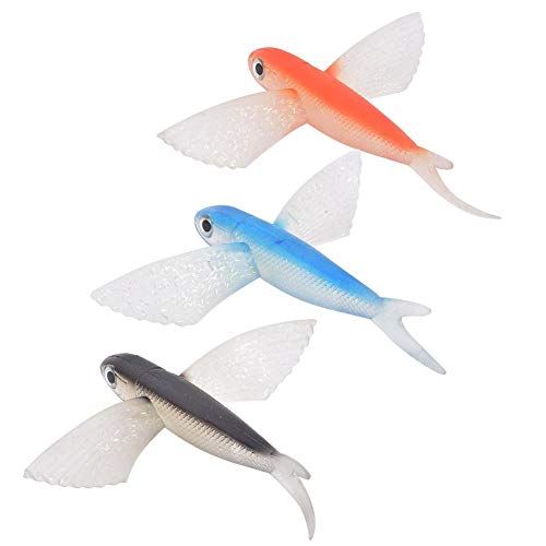 Vbest Life 6.7in Simulé Fly Wing Fish Flying Fish Bionic Fish Artificial Soft Bait Lure Fishing Tackle Accessory Soft Bait Thon Fish Fake Bait