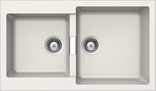 SCHOCK Granitspüle Signus D-200 Bronze - 116cm Doppelbecken Mit Abtropffläche Für Küche